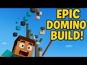 "EPIC Minecraft Domino Build - Satisfying Chain Reaction #minecraft
