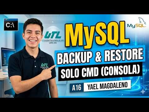 Respaldo y Restauración de Bases de Datos MySQL (Solo Consola/CMD)