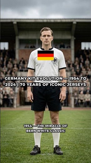 Germany Kit Evolution — 1954 to 2024 | 70 Years of Iconic Jerseys