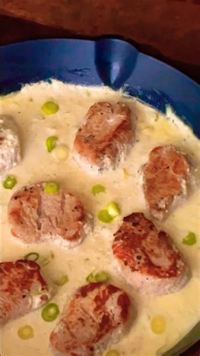 Schweinefilet in Senf-Sahne-Soße. #rezept #food