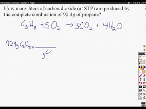 combustion of propane