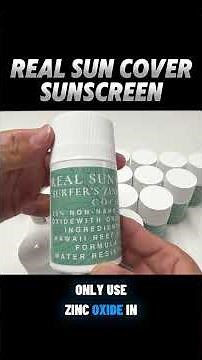 Real Sun Cover. 25% non-nano zinc oxide. 97% UV protection.