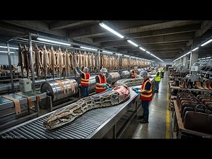 Inside a Python Tannery - How Giant Snakes Become Luxury Boots and Handbags (Industry Secrets)