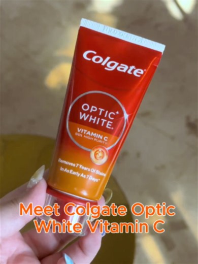 Vitamin C toothpaste Colgate Optic White review