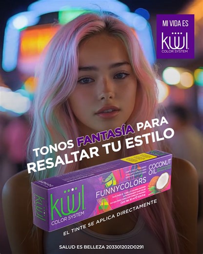 💥 Transforma tu look con el color de #Kuul 🤩 ¿Lista para un cambio? Dale un twist a tu estilo con tonos intensos que van con tu vibe. Encuentra tu match perfecto en tu tienda de belleza o con tu estilista de confianza. 📲 Descarga la gama completa de tonos aquí: 👉 www.kuulcolor.com/descargas.html | Kuul México