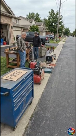 FREE Tool Chest, Workbench & Air Compressor on This Street 😳