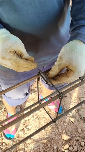 “Stirrup Tying Steps for Beam Reinforcement” #StirrupTying #RebarWork #BeamReinforcement #ConstructionWork #BuilderLife #StructuralWork #QualityWork | Krathin Chainok