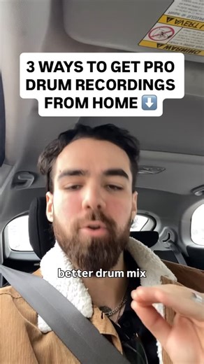DrumsByDavid | Drummer + Educator on Instagram: "Recording drums from home really doesn’t have to be a nightmare. Most of the stress comes from overthinking it. Quick rules I always follow: • Dampen the drums (control > hype) • Dampen the room (blankets, rugs, whatever works) • Start with two mics, get that sounding great, then add more Simple setups = better takes. The gear isn’t the magic, your ears are 🥁 Comment ‘COURSE’ and I’ll send you my blueprint for recording pro drums from home! ✅"