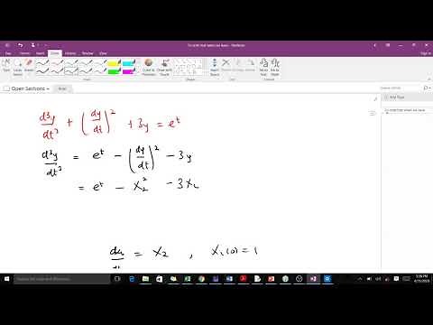 Changing Higher Order ODEs into a system of Ordinary Differential Equations