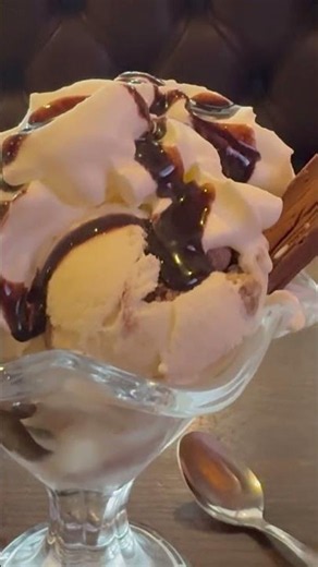 Icecream and a pint of BIRRA MORETTI Italian Lager