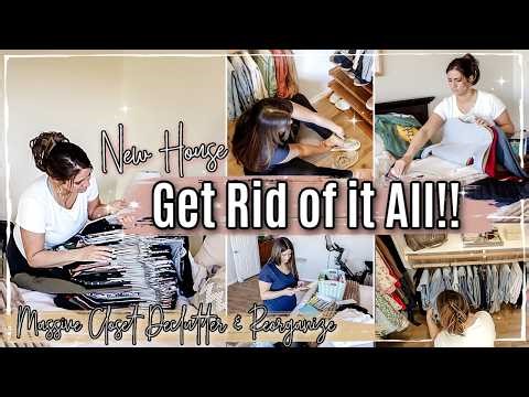 NEW LIFE CLOSET DECLUTTER WITH ME 2026 :: Massive Clothing Decluttering Motivation