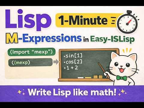 Lisp 1-Minute: M-Expressions in Easy-ISLisp