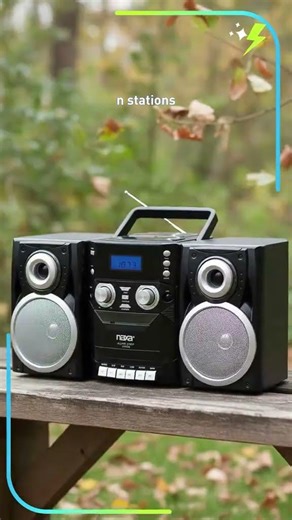 Naxa Portable CD Player with AMFM Radio and Cassette Player