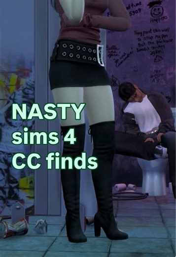 more CC finds! the stalls and graffiti are 😮‍💨 #sims4 #sims4cc #sims4mods #simstok #ccfinds