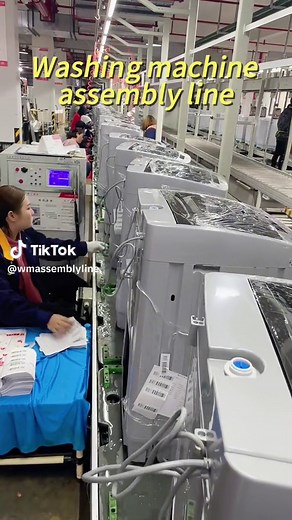 Washing machine assembly line على TikTok