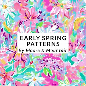 30 Spring Ditsy Floral Patterns, Seamless Preppy Floral Patterns, Bright Spring Ditsy Blooms Pattern Pack, Pastel Preppy Floral Backgrounds - Etsy