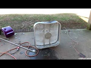 Holmes Box Fan Destruction