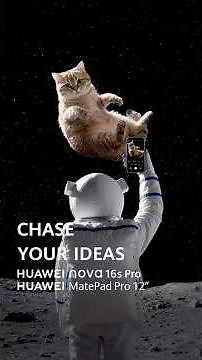 Bring your ideas to life. 🐱✨ #HUAWEInova16s Series #HUAWEIMatePad Pro 12"