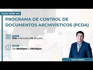 PROGRAMA DE CONTROL DE DOCUMENTOS ARCHIVISTICOS (PCDA) | COMPLETO Y GRATUITO
