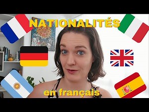 [clase principiante #10] Nacionalidades en francés | Nationalités en français