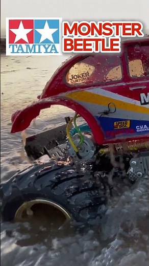 Golden Hour Run: Tamiya Monster Beetle on the Beach