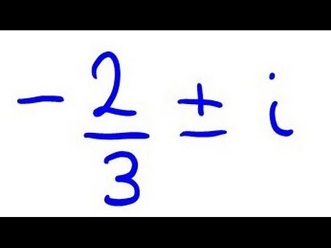 Find Quadratic Equation from Complex Roots