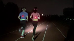 Running Lights for Runners, USB Rechargeable LED Light Vest for Running at Night, 90°Adjustable Beam, 500 Lumens Reflective Running Torch Chest, IPX5 Waterproof Run Light, Jogging Lights for Walking