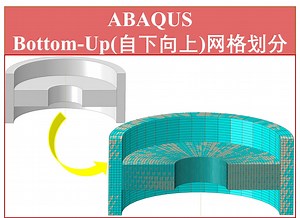 ABAQUS中Bottom-Up（自下向上）网格划分技术案例讲解-红沙西石-红沙西石-哔哩哔哩视频