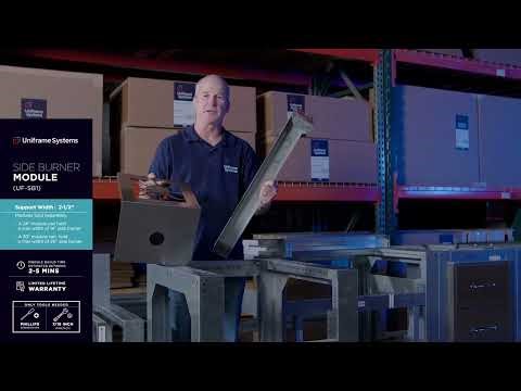 Side Burner, by Uniframe Systems, Outdoor kitchen Framing