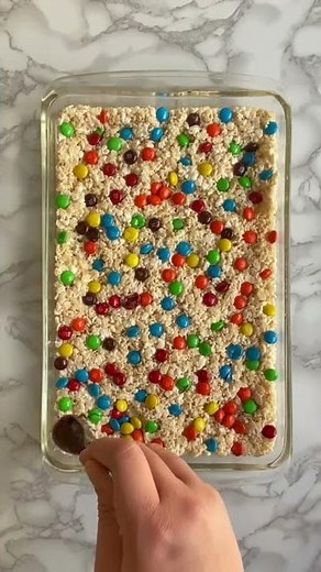 M&M’s Rice Krispies Treats