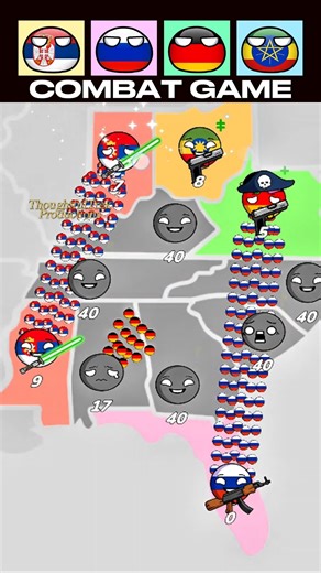 🇷🇸 vs 🇷🇺 🇩🇪 🇪🇹 Countryballs Combat Mode | Fast & Furious Attack #smartgadget