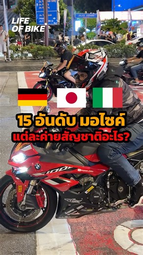 15 อันดับ รถมอไซค์ แต่ละค่ายสัญชาติอะไร ?