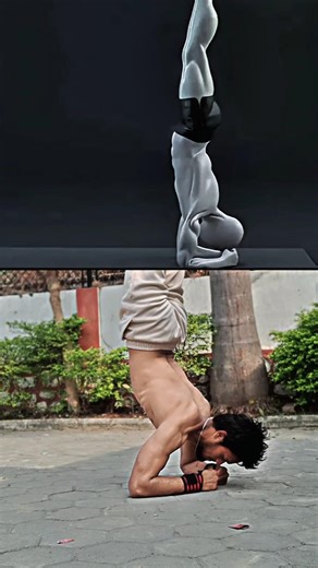 🔥 Elbow Stand Mastery in 10 Seconds! 🔥#ElbowStand #Calisthenics #StreetWorkout #BalanceSkills