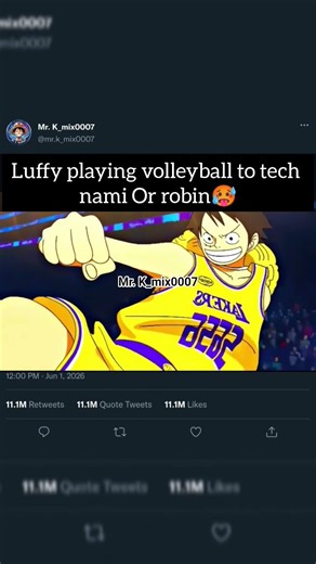 luffy show how to play volleyball to nami and robin legend understand#onepiece