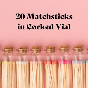 Apothecary Matches: 20 Colored Matches per Glass Vial - Etsy