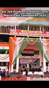 Got 2nd Position in District-Level March Past Competition 2025 Student of Ajmal Modern Residential School, Hojai (AMRS Girls) | AJMAL FOUNDATION