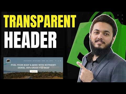 How To Make a Transparent Header in Shopify – White Text Free Code (2026)
