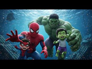 Spider-Man & Hulk Rescue Their Kids I Epic superhero action for kids I Cartoon Animation