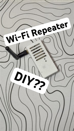 So I built my own wifi repeater… #3dprint #coding #esp32 #joking #diy #wifi