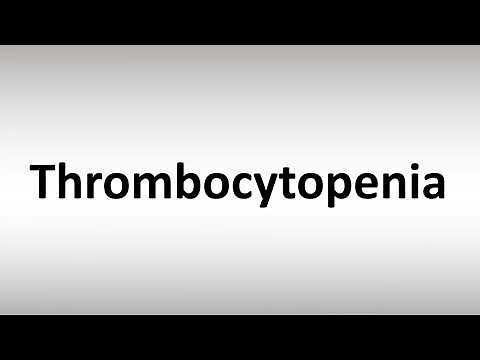 How to Pronounce Thrombocytopenia
