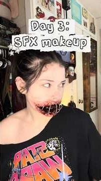 🩸 Stitched Mouth Gore Look | SFX Practice Day 3