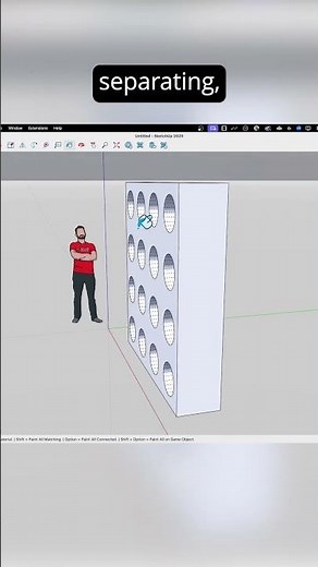 Quick and easy cleanup #sketchup