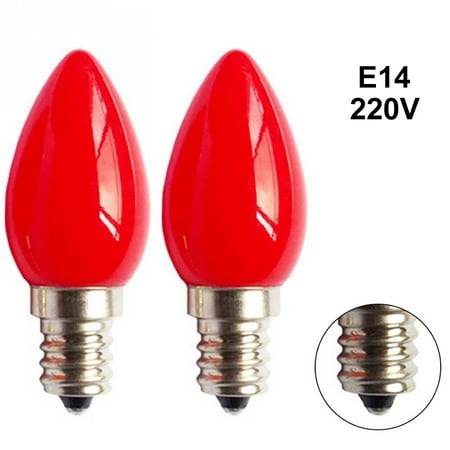 2PCS Light Bulb 220V E12/E14 Base Energy Saving LED Lamp Bulb Candle Light Bulb - Walmart.ca