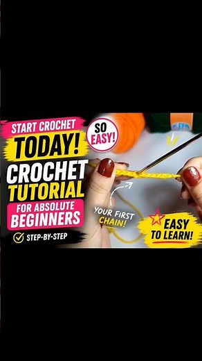 How To Crochet Slip Knot And Chain🧵 Easy Beginner Tutorial#Crochet #CrochetForBeginners