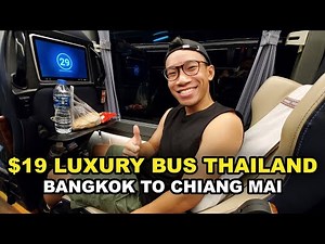 $19 Luxury VIP Overnight Bus From Bangkok to Chiang Mai, Thailand 🇹🇭