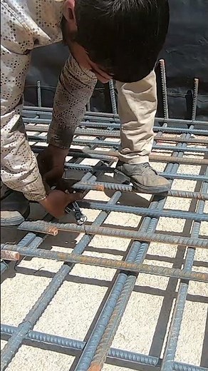 How Ironworkers Secure Rebar in a Concrete Footing