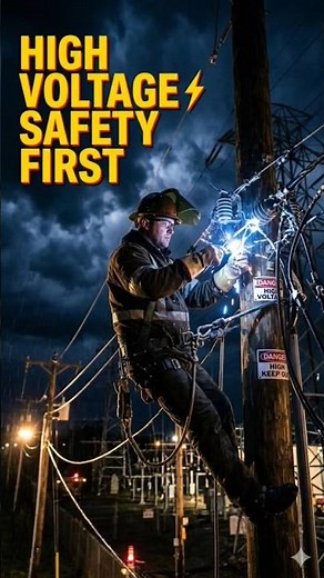 High Voltage Danger ⚡ Are You Working Safely? | Life-Saving Electrical Safety Tips #viral