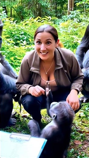 When a Baby Gorilla Interrupted Her Research… Everything Changed Forever 🦍❤️