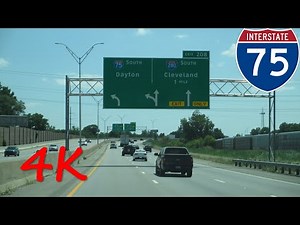 ⁴ᴷ Interstate 75 (Monroe, MI to Toledo, OH) southbound [4K VIDEO]