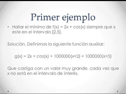 Optimización con Método de La Penalización